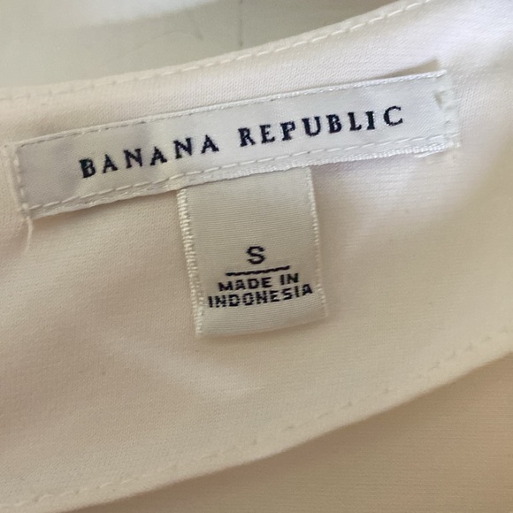 Banana Republic Sleeveless Cowl Blouse White Size Small Shirt Top Work Dressy - Picture 6 of 12